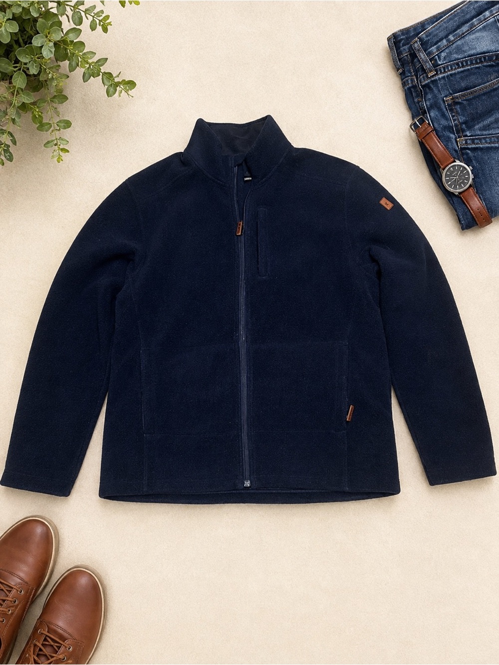 Smartwool Men's Navy Full-Zip Merino Wool Jacket